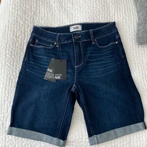 PAIGE Denim.  New with tags.  Dark blue.  Jax knee length